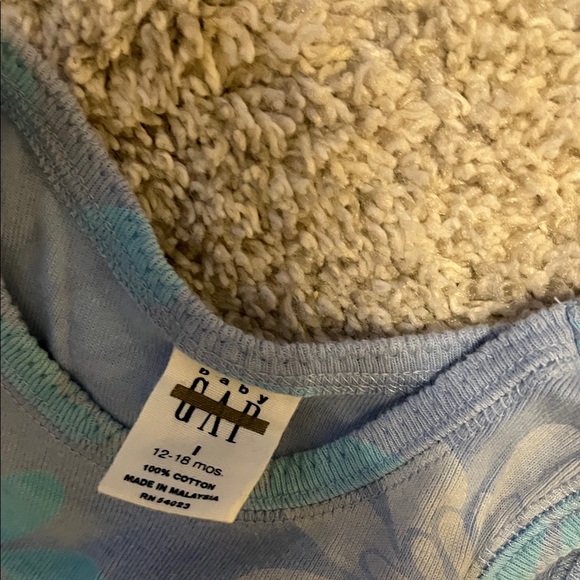 GAP Baby Denim Jumper Christmas 2003 Dress with Red Silky Lining12-18 months - Picture 9 of 14